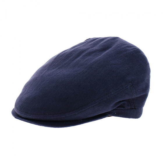 Casquette Plate Poggy Chanvre Bleu - Flechet
