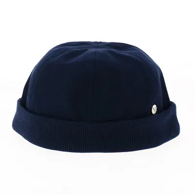 Bonnet Docker Picoti Coton Bleu Marine - Flechet
