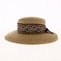 Natural Straw Leona Capeline - Flechet