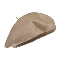 Summer Pluma Sesame Cotton Beret - Heritage by Laulhère