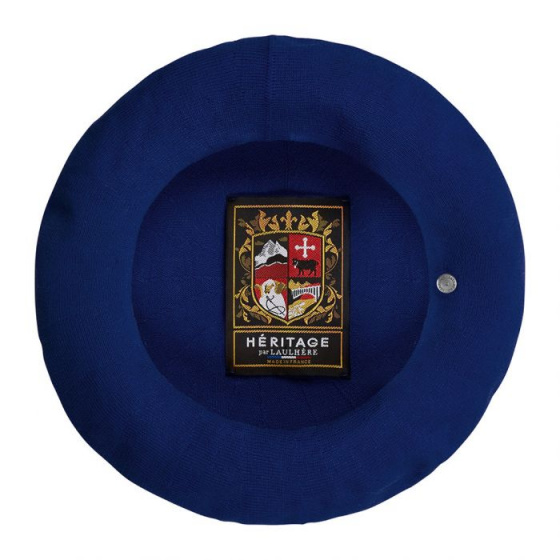 Summer Beret Pluma Blue Cotton - Heritage by Laulhère