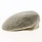 Flat Cap Boston Linen Beige - Traclet