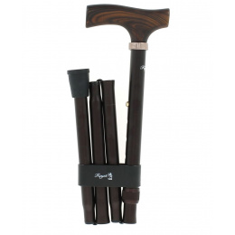 folding cane alu brown handle maple man fayet