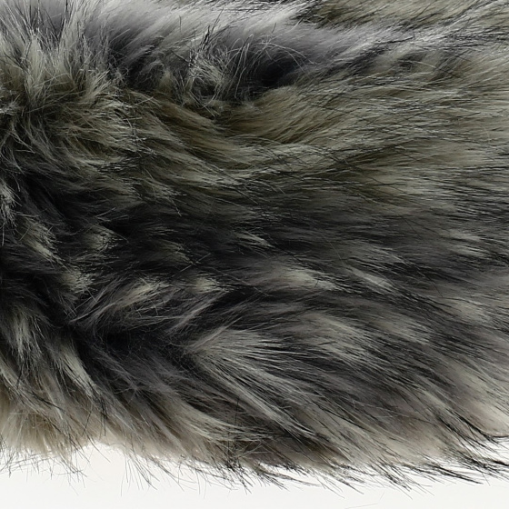 Courchevel Grey Faux Fur Beanie Hat - Traclet