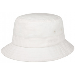 Cotton Twill Bucket Hat White UPF 40+ - Stetson