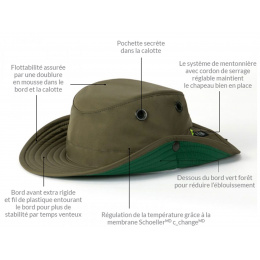 The Paddler Olive Hat - Paddler's Hat - Tilley