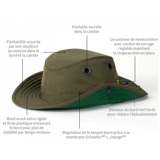 Chapeau The Paddler Rouge - Chapeau de pagayeur - Tilley Chapeau The Paddler Rouge - Chapeau de pagayeur - Tilley