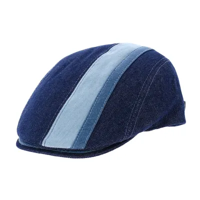 Casquette plate Doma Denim Jean Coton Bleu - Traclet