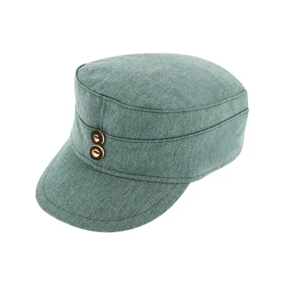 Casquette Militaire Coton Vert D'eau - Traclet