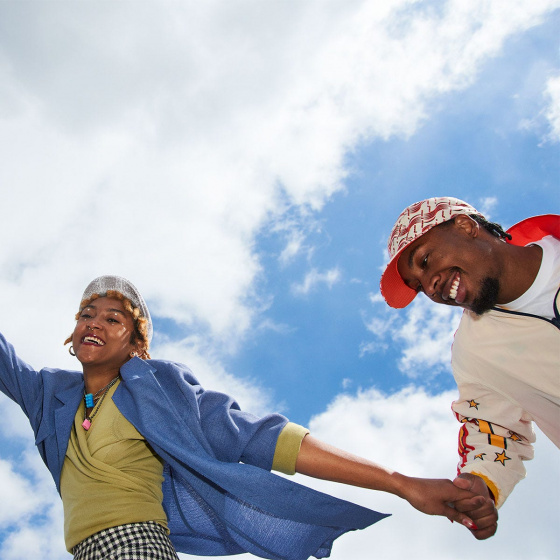Grunge 507 Flat Cap Grey & White - Kangol