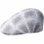 Grunge Flat Cap 507 Grey & White - Kangol