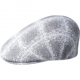 Grunge Flat Cap 507 Grey & White - Kangol