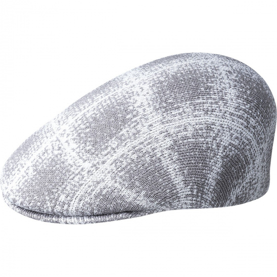 Grunge Flat Cap 507 Grey & White - Kangol
