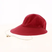 Casquette Visière Nadine Coton Rouge - Crambes