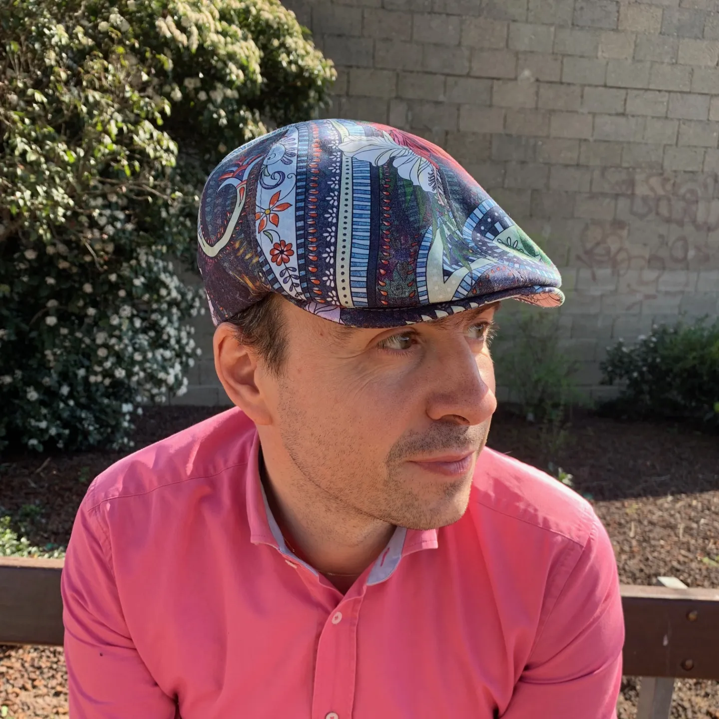 Casquette Bec de Canard Broker Coton Motifs Fleurs - Traclet