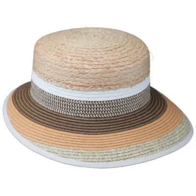 Quimper Large Visor Straw Cap - Traclet Reference: 15175| Chapellerie Traclet