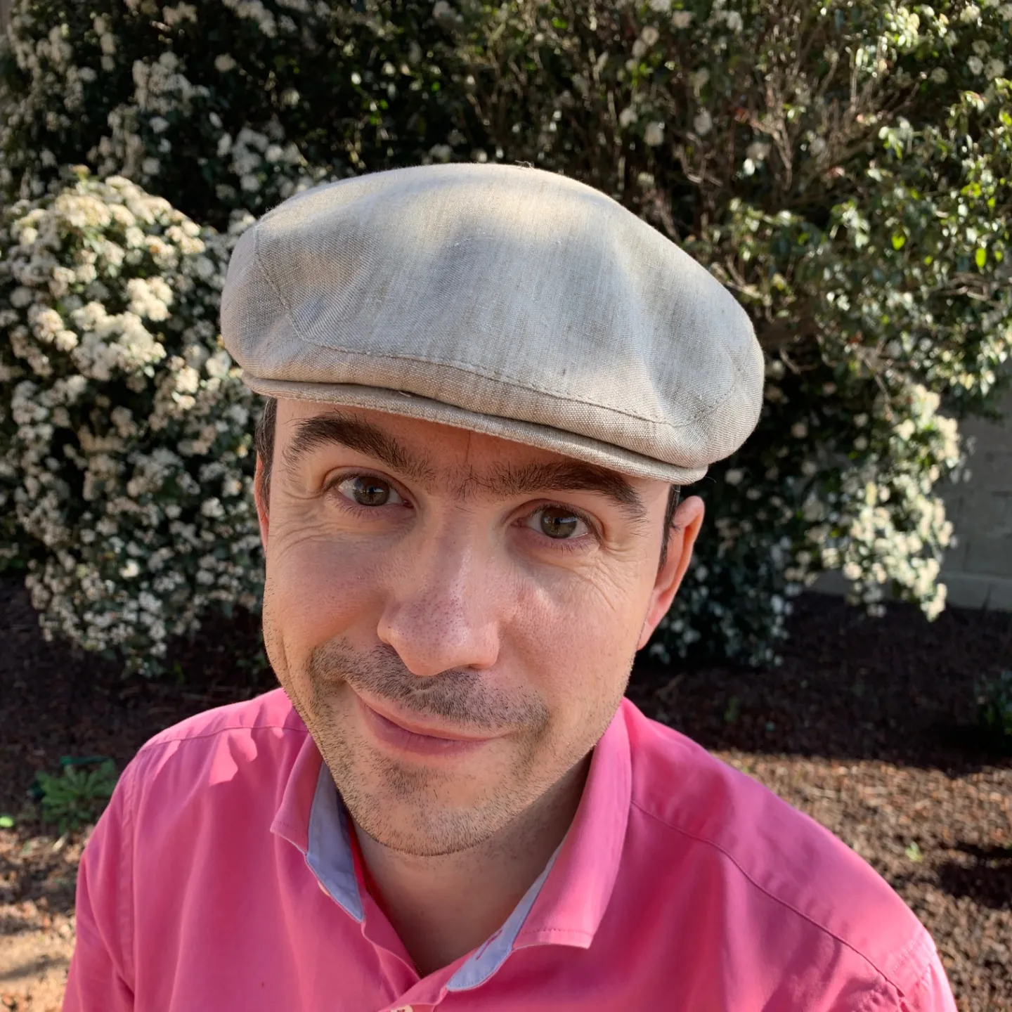Boston Linen Flat Cap Beige - Traclet