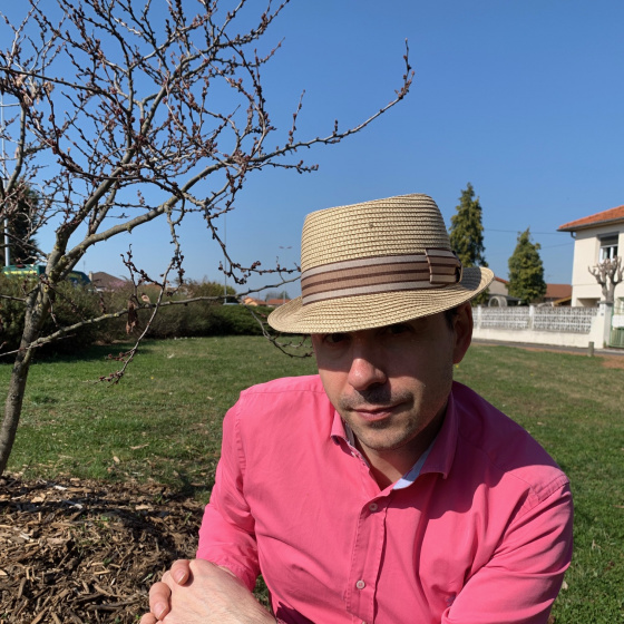 Chapeau PorkPie Palerme Papier Beige - Traclet