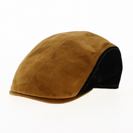 Flat Cap Lino Leather Brown and Black - Flechet