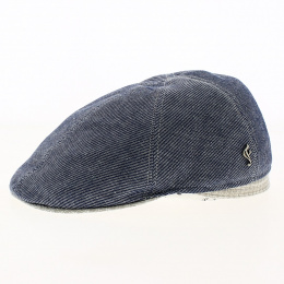 Flat Cap Baptiste Linen Blue - Flechet