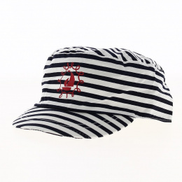 copy of Casquette Cubaine Enfant Mory à Rayures Rouge - Traclet