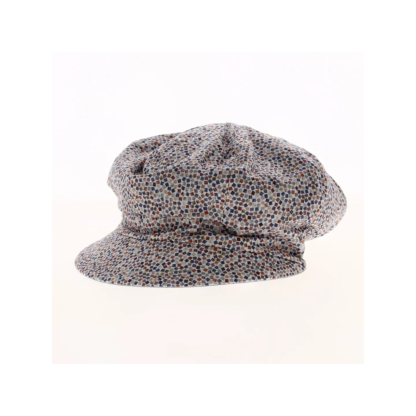 Casquette Gavroche Elorine Jaune Safran Réversible Lin - Traclet