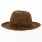 Keren Straw Raphia Light Brown Hat - Traclet