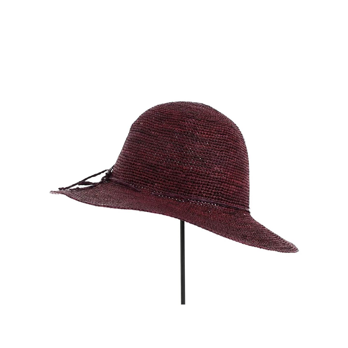 Capeline Elyne Paille Raphia Bordeaux - Traclet