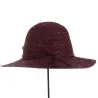 Capeline Elyne Paille Raphia Bordeaux - Traclet
