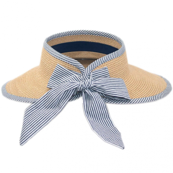 Casquette Visière UPF50+ Sassari Paille Papier - Traclet Casquette Visière UPF50+ Sassari Paille Papier - Traclet