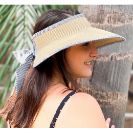 Sassari Straw Paper Visor Cap UPF50+ - Traclet