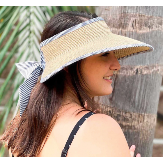 Sassari Straw Paper Visor Cap UPF50+ - Traclet