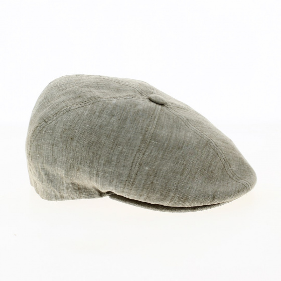 Casquette Plate Oxford Lin Beige - Traclet
