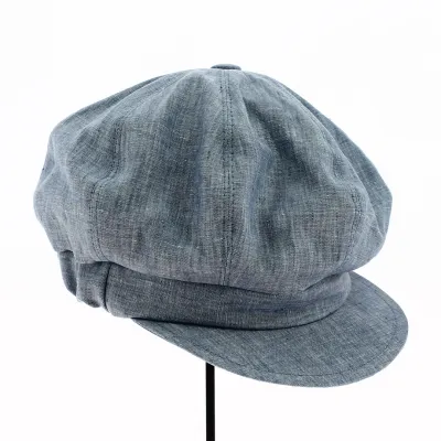 Casquette Gavroche Sky Bleu clair Lin - Traclet
