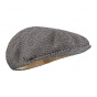 Summer Basque Beret Gabe Navy & Beige - Laulhère