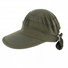 Large Visor Cap - UV Protection & Waterproof Butterfly Olive - Aussie Apparel