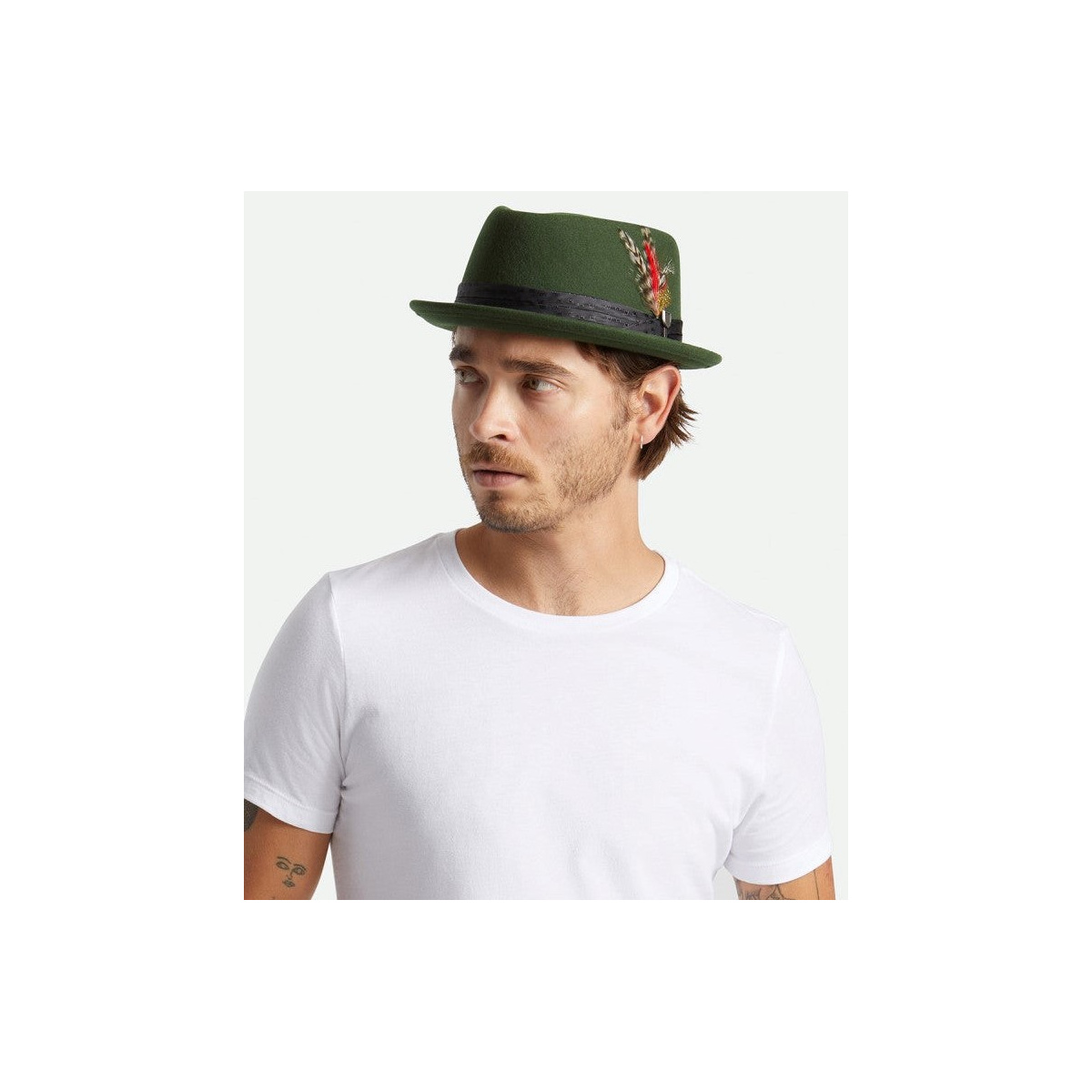 Stout Green Hat Brixton Reference 12890 Traclet Hat Shop