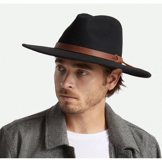 Chapeau Fedora Field Proper Feutre Laine Noir - Brixton