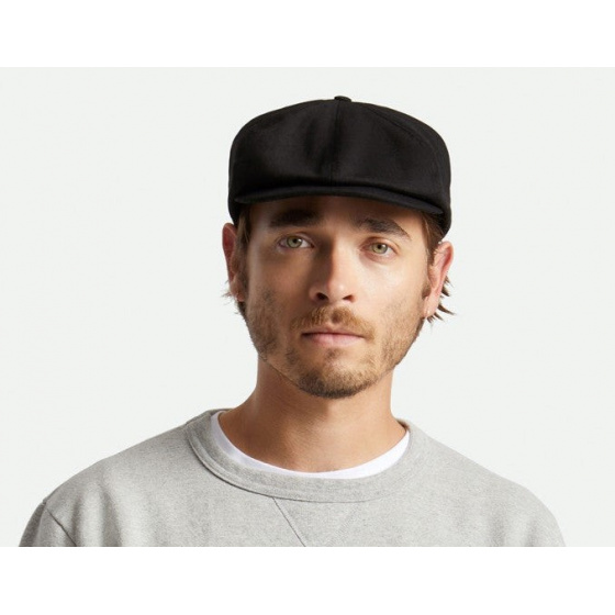 Brood Herringbone Black Cap - Brixton Brood Herringbone Black Cap - Brixton