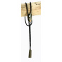 Bolo Tie - Mammoth Ivory & Fossil Mother of Pearl 14 - Traclet