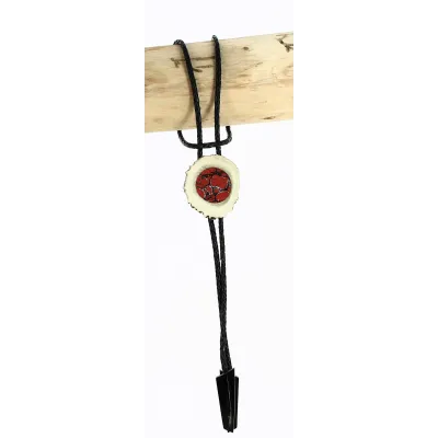 Bolo Tie - Cravate Cerf & Coquille 15 - Traclet Reference : 15683| Chapellerie Traclet