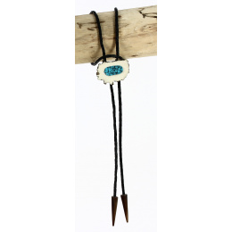 Bolo Tie - Cravate Cerf & Turquoise 17 - Traclet