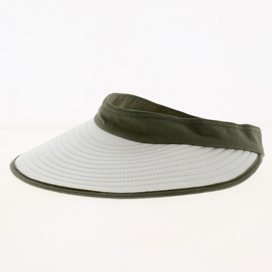 Bauloise Pornichet White & Jade Green Visor Cap - Soway