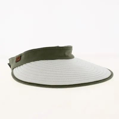Casquette Visière Bauloise Pornichet Blanc & Vert Jade - Soway