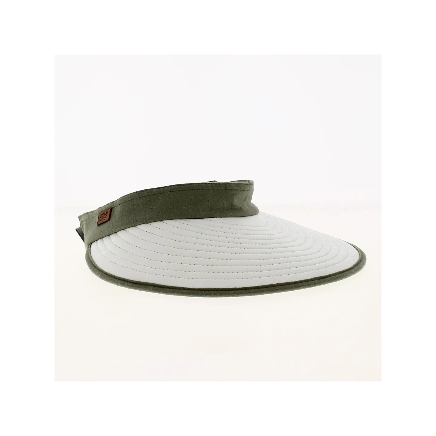 Bauloise Pornichet White & Jade Green Visor Cap - Soway