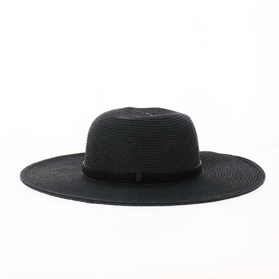 Capeline Niza Paille Papier Noir UPF 50+ - Traclet