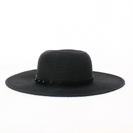Niza Straw Capeline Black Paper UPF 50+ - Traclet