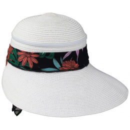 Santa Giulia Large White Visor Cap - Traclet