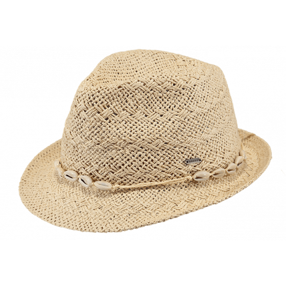 Amurat Beige Paper Straw Trilby Hat - Barts
