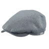 Bunga Cotton Flat Cap Blue Herringbone - Barts